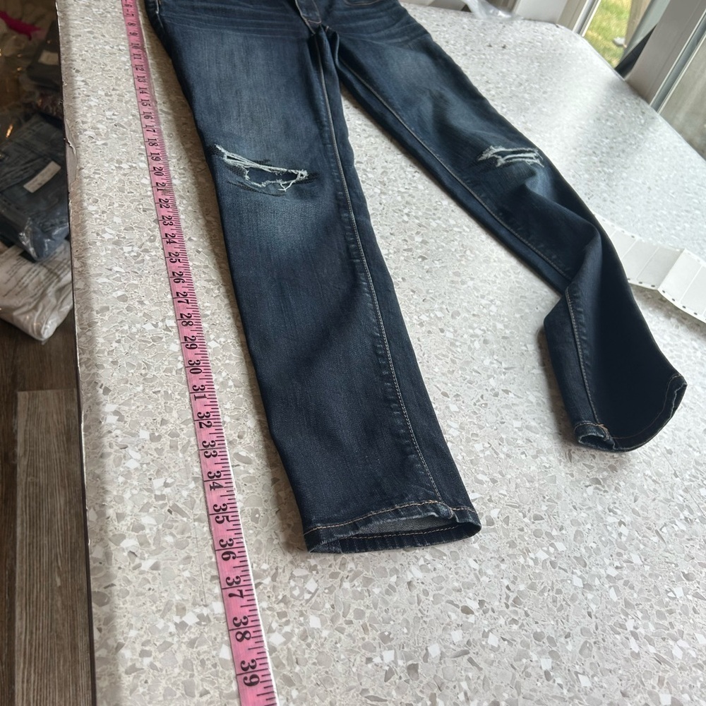 White house black market, the skimmer size 0 dark wash denim - Picture 10 of 12